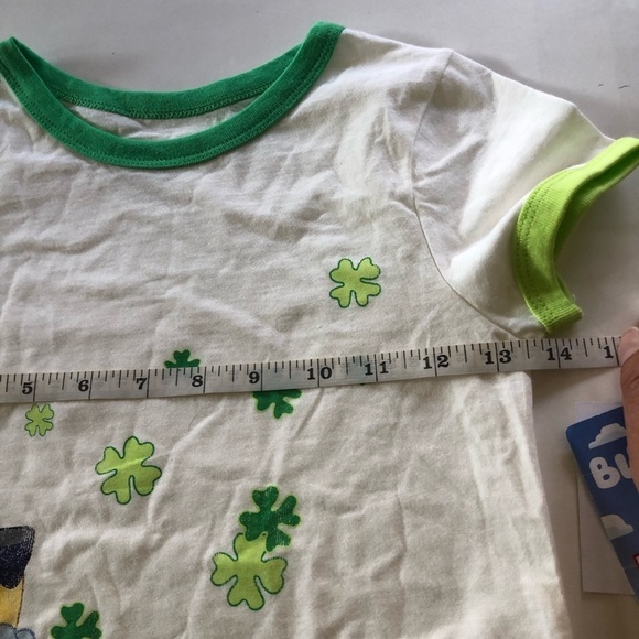 Bundle Disney Bluey Cat & Jack Girls Shamrock Graphic Prints Shirts Size S 6/7 - Picture 7 of 16